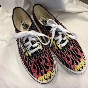 Vans Flames Classic Tie Shoe